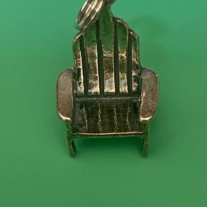 .925 Adirondack Chair Sterling Silver Jewelry Charm #beach #garden
